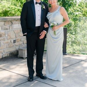 Rene Ruiz One Shoulder Dress in Seafoam Green